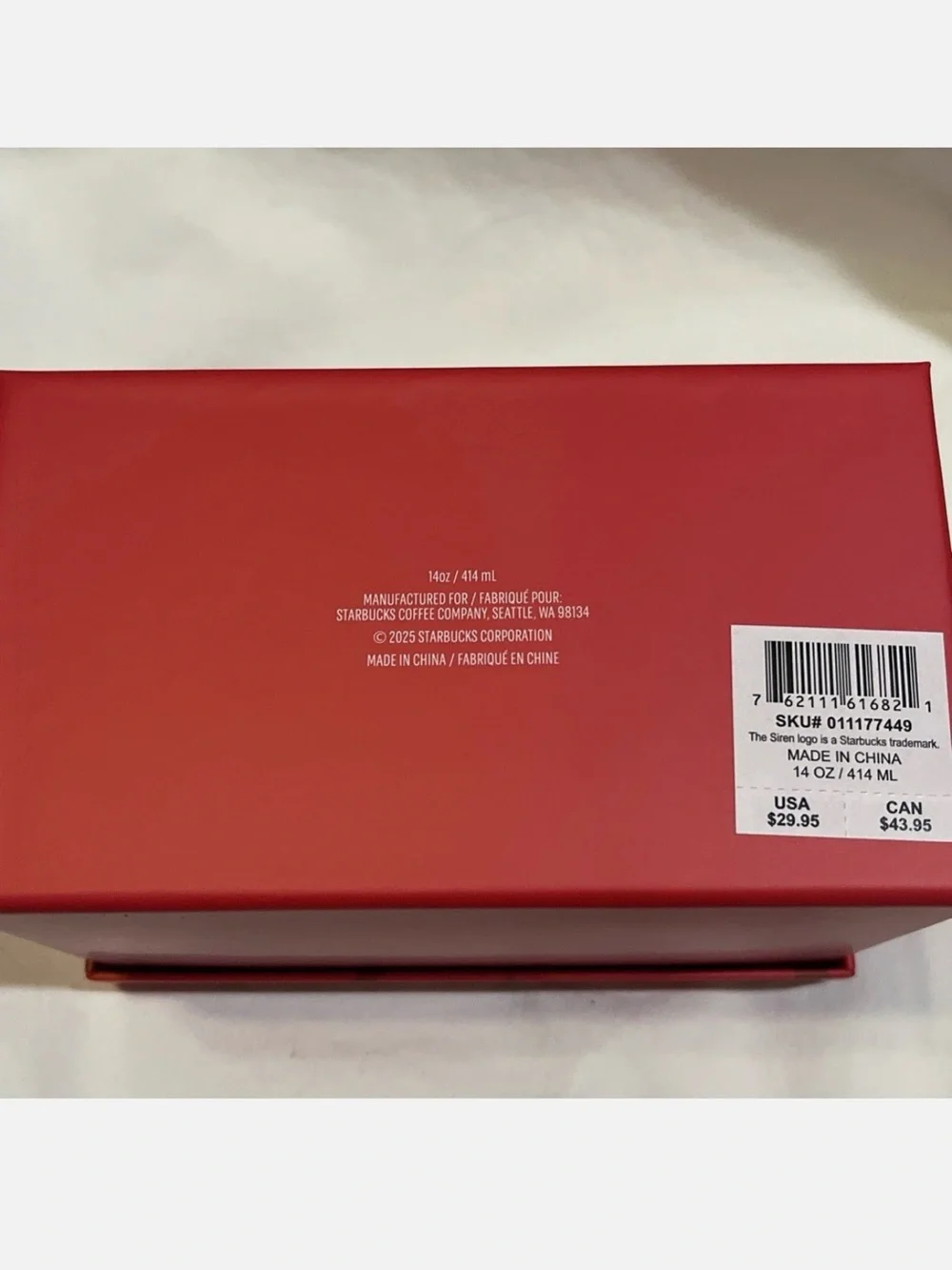 Starbucks Limited Edition Red Bow Ceramic Mug
